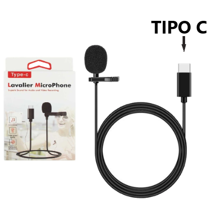 Micrófono Corbatero Entrada  " Tipo C " - Celular Otros