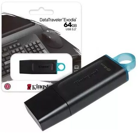 Pendrive Kingston Original 64gb Exodia 3.2 Transferencia