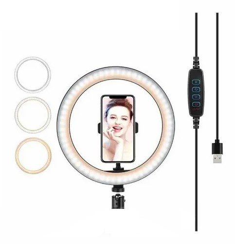Aro De Luz Led Dimerizable Ancho 20cm Diam. 8"