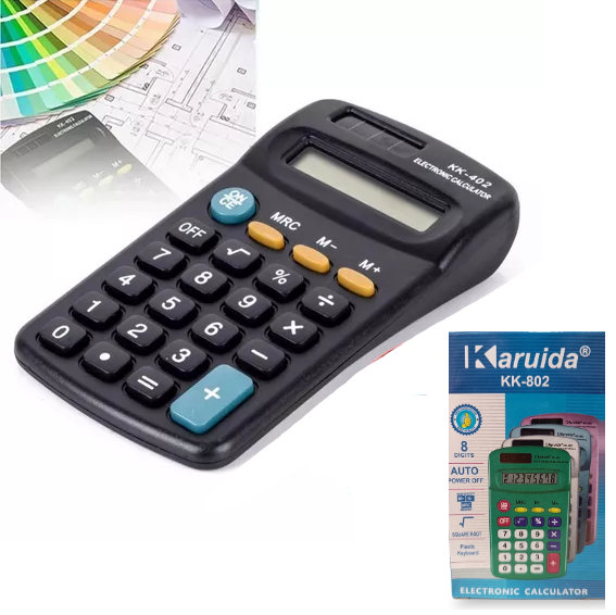 Calculadora De Mano 802 12x6,5Cm A 1 Pila AA En Caja