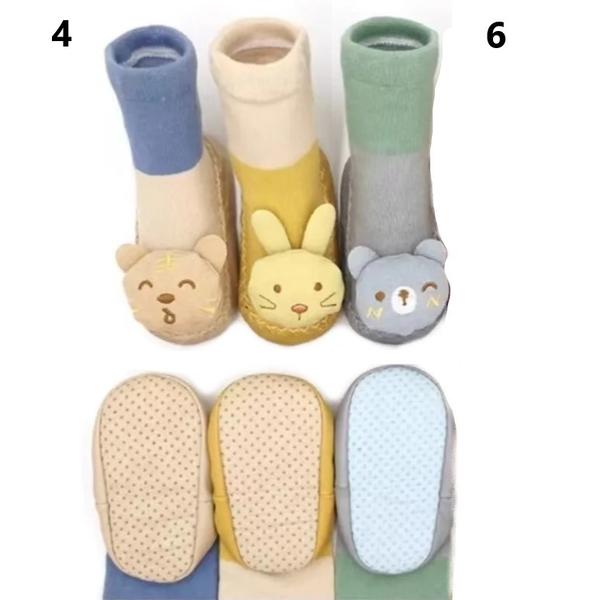 Pantumedias Calcetines Para Bebes Media Suela 12Cm Antideslizante Modelo A6