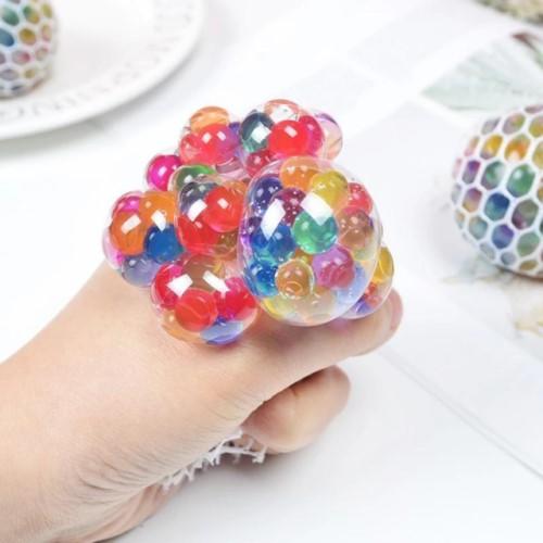 Squishy Pelota En Red Soft Grande 7Cm Con Orbis Hidrogel  Multicolor Soft