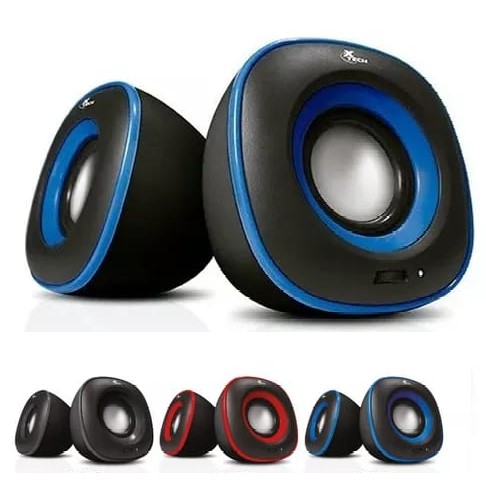 Parlante Curvo Pc Plug Y Usb Volumen  8X8X8Cm  Color Negro