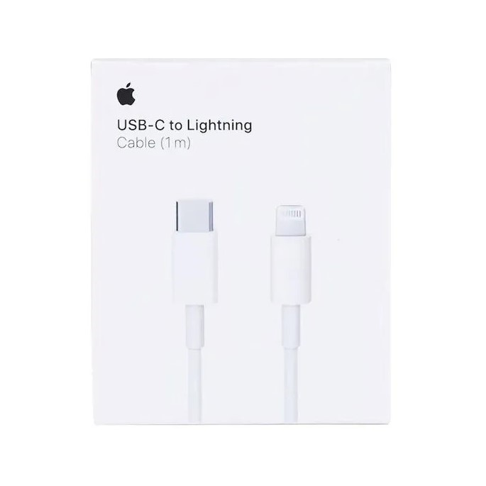 Cable De "Tipo C" A Iphone ( Lightning) Con Logo En Caja  Largo 1 Metro
