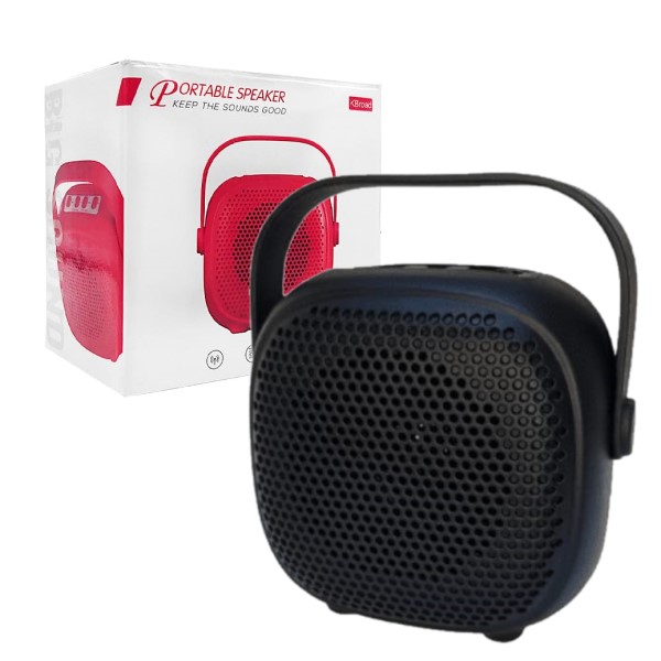 Parlante Bluetooth K78 9X9Cm Entrada Usb Color Negro