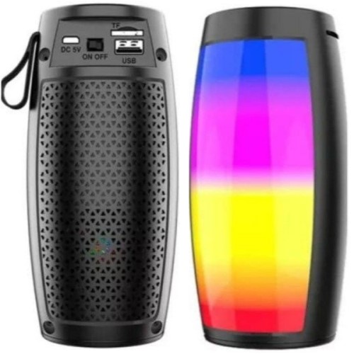 Parlante Bluetooth Royal Rgb 15x8Cm Led On/Off Radio Entrada Usb Micro Sd Color Negro